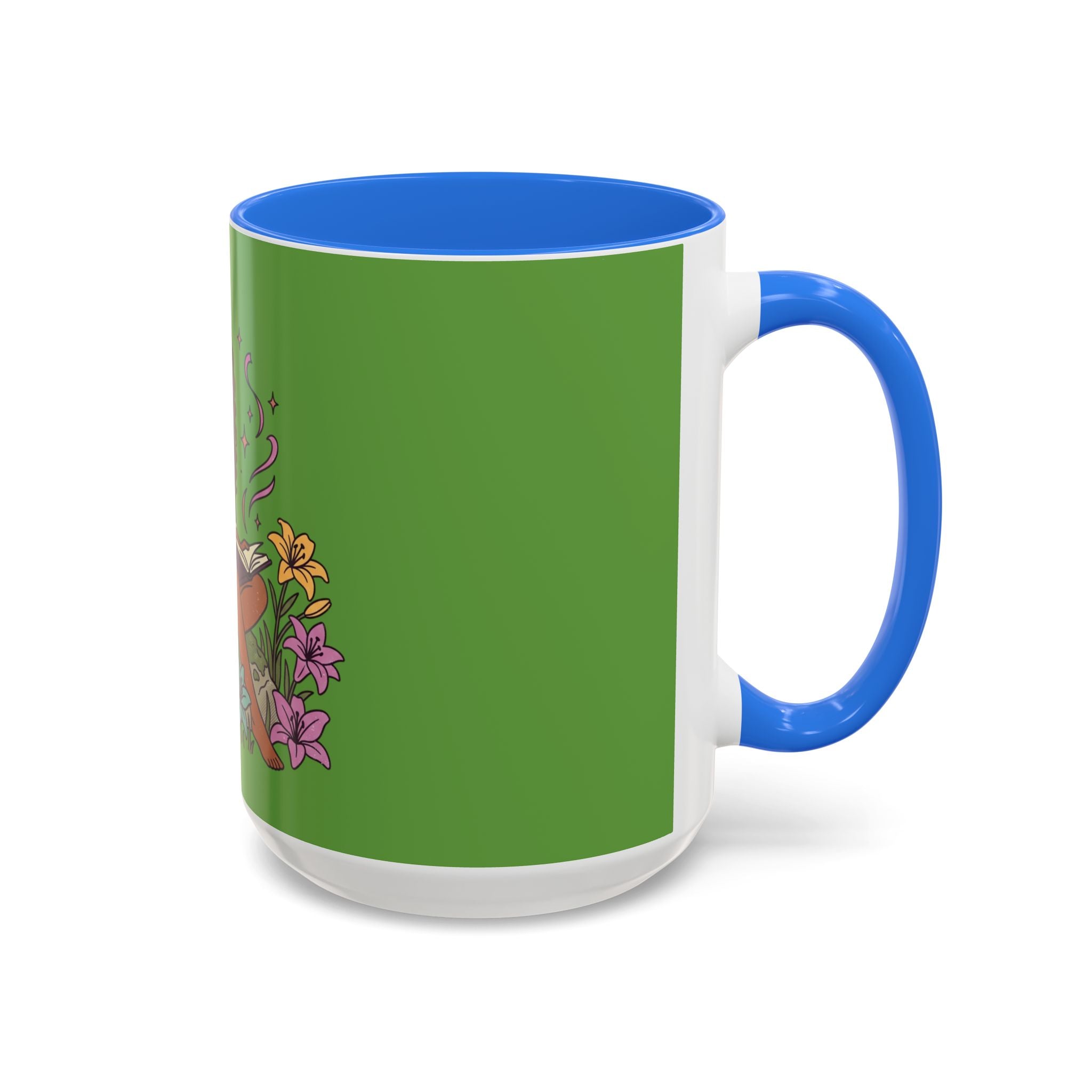 Fairy Reading Mug — Whimsical Floral Coffee Cup (11oz & 15oz)