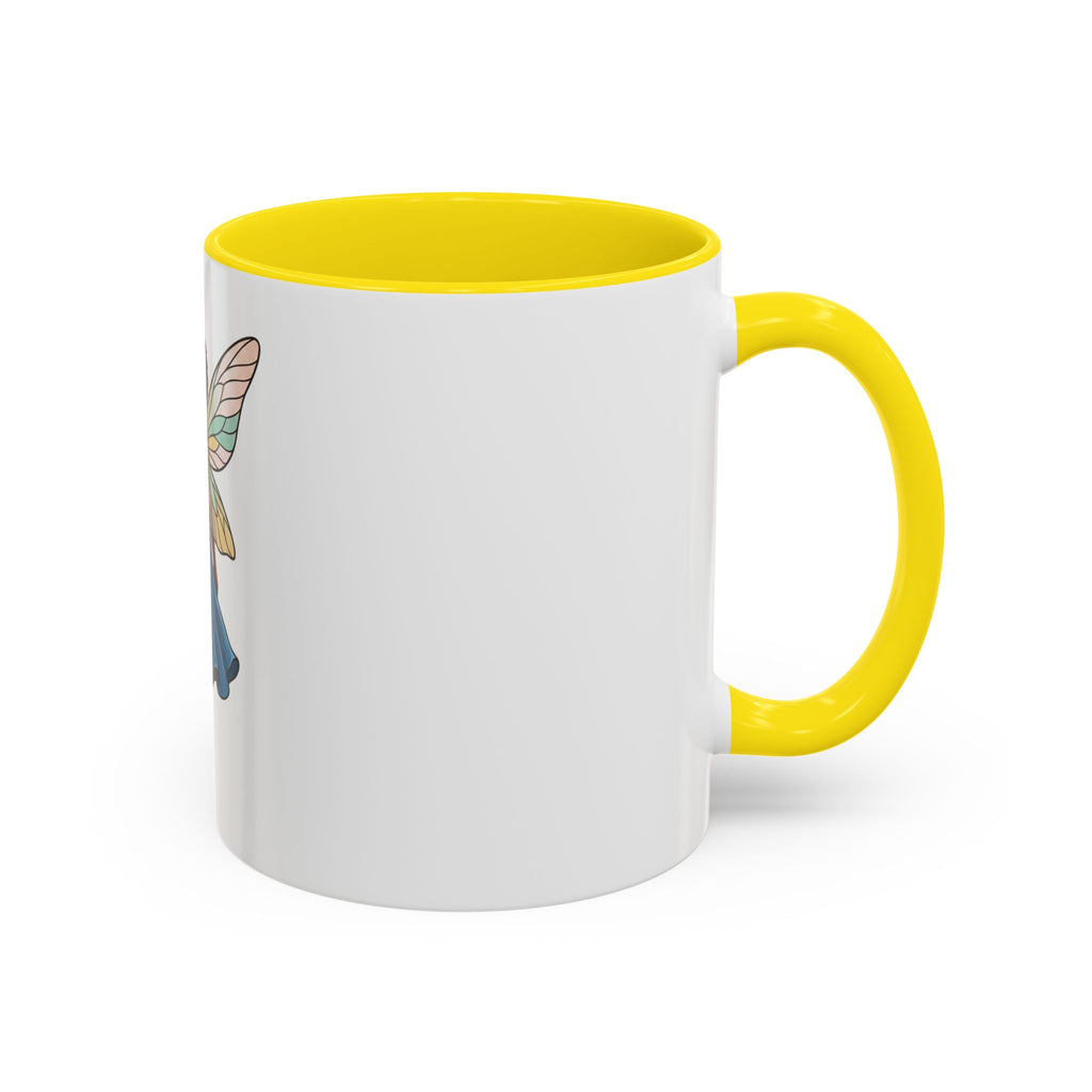 Black Fairy Wings Coffee Mug — Inspirational Magic Mug for Women & Girls