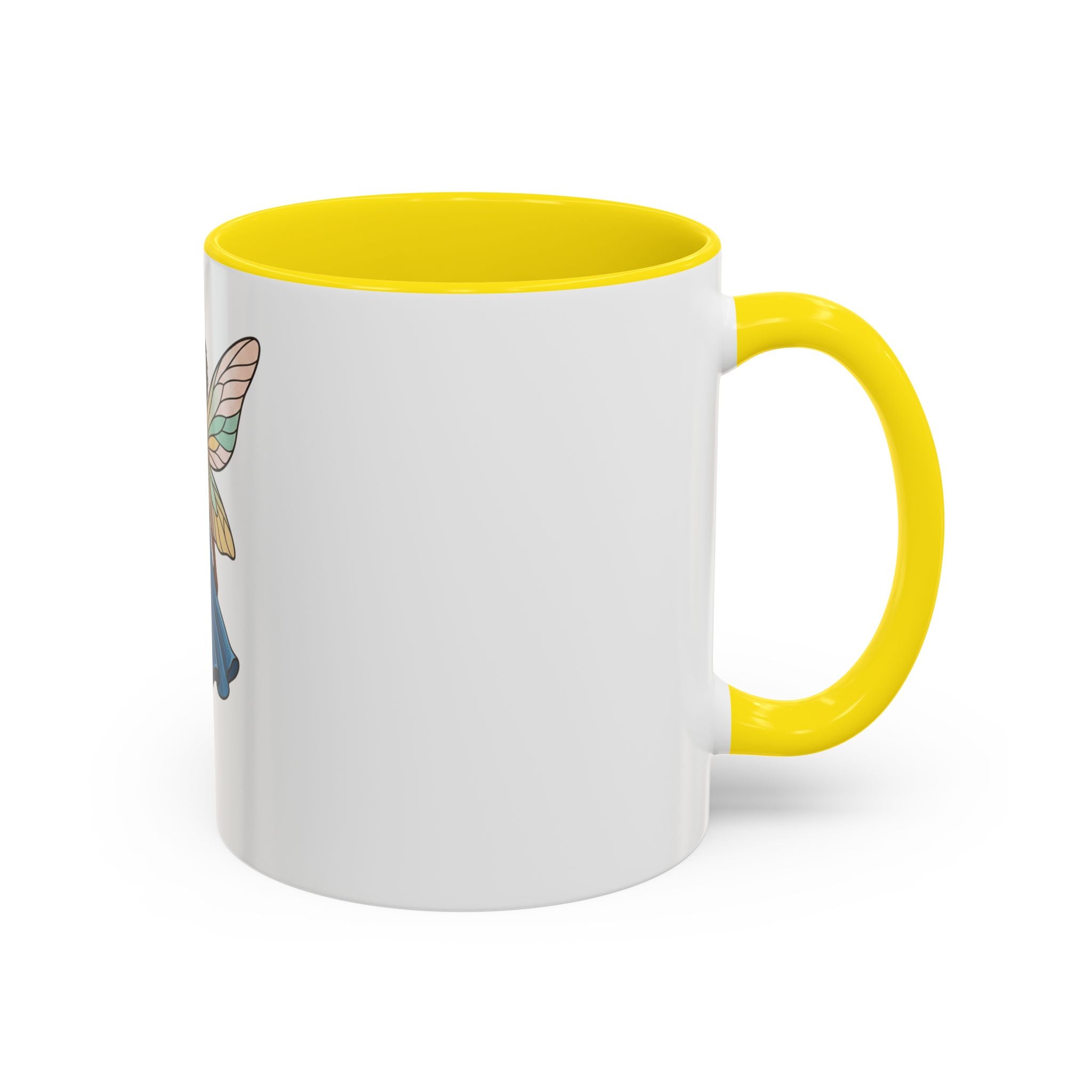 Black Fairy Wings Coffee Mug — Inspirational Magic Mug for Women & Girls