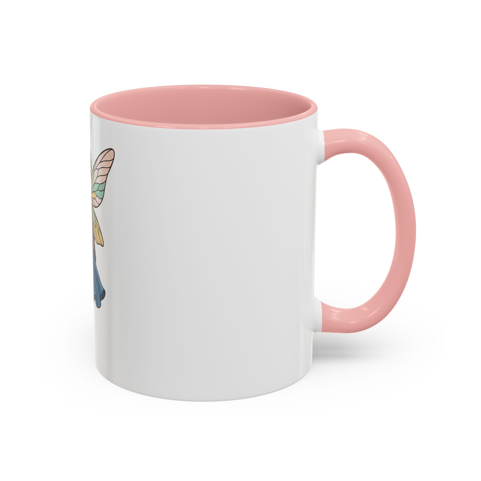 Black Fairy Wings Coffee Mug — Inspirational Magic Mug for Women & Girls