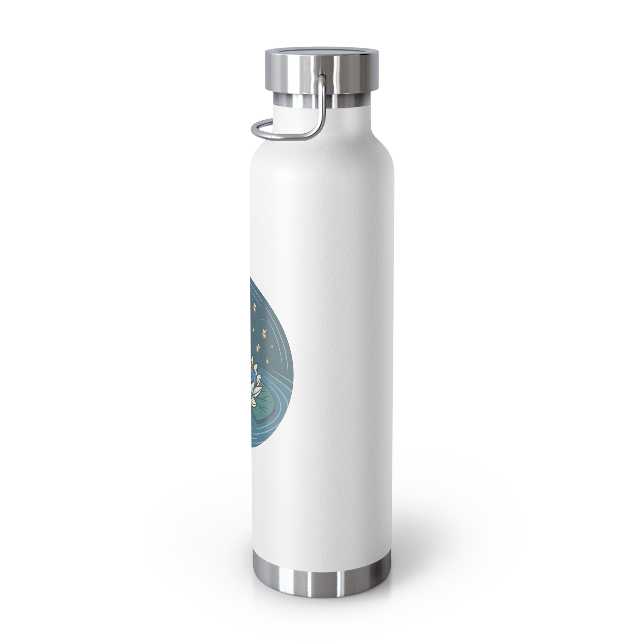 22oz Insulated Water Bottle — Lotus Fairy Floral Copper Vacuum Bottle
