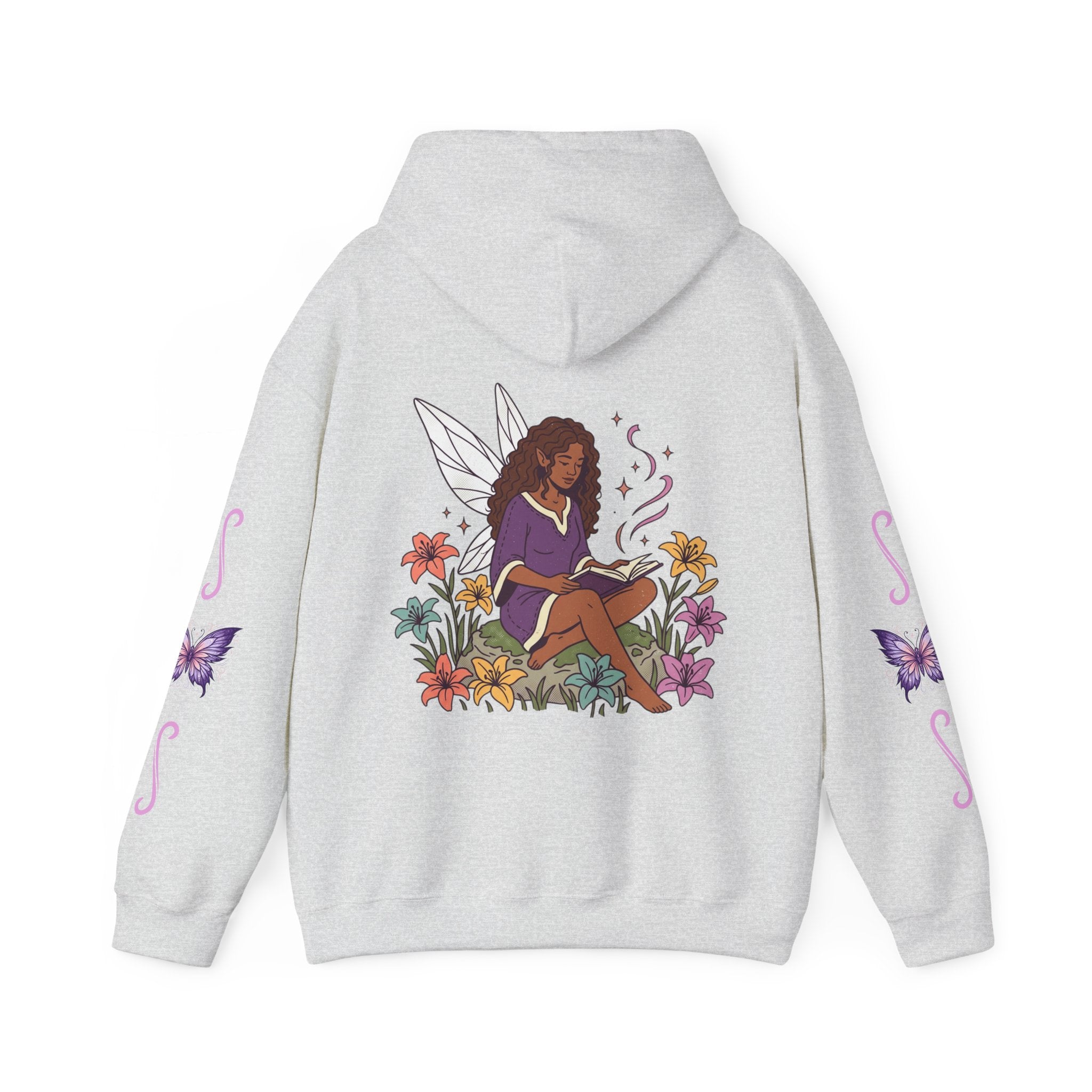 Hoodie — Cozy Fairy Reader Graphic Hoodie ("Beauty & Brains")