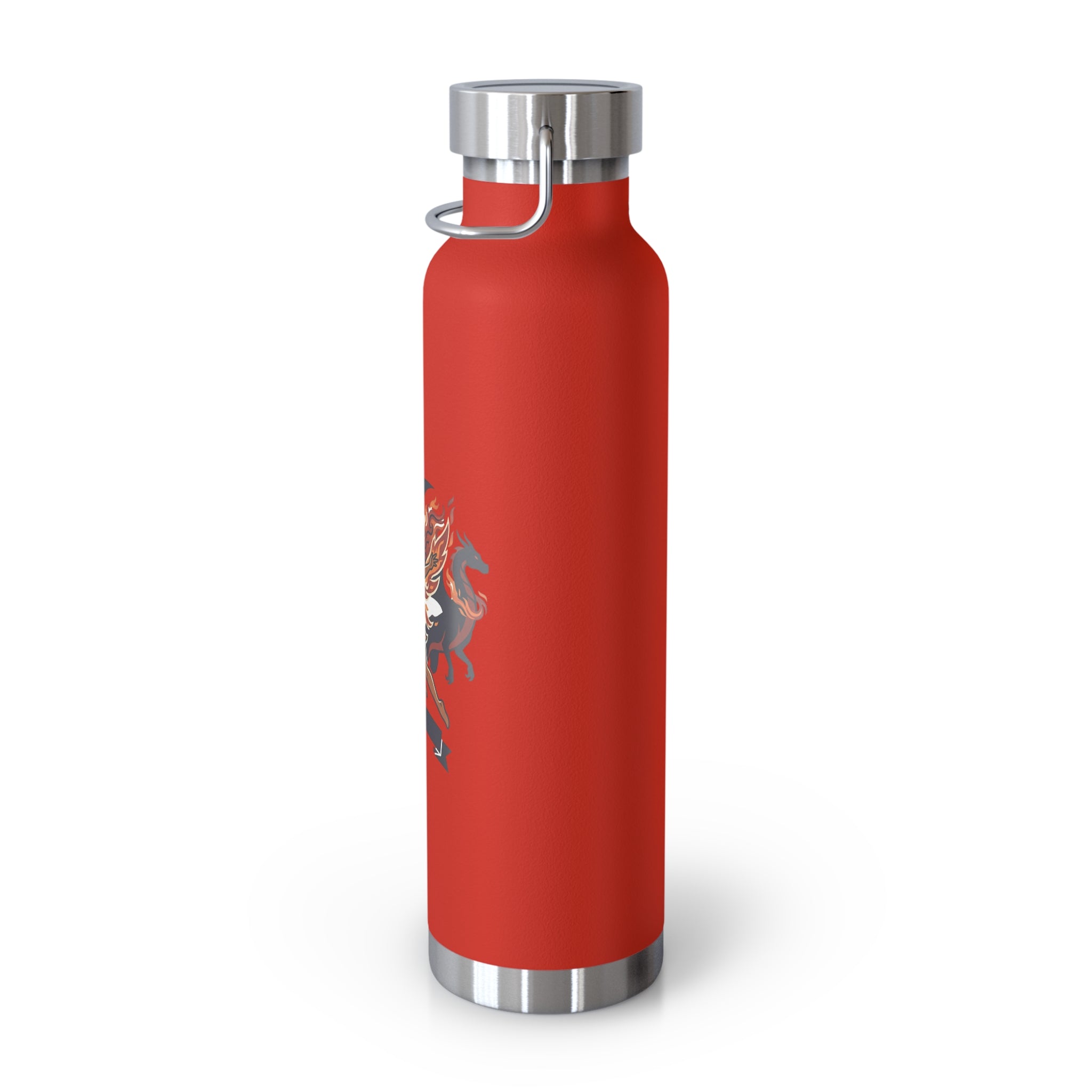 22oz Insulated Water Bottle with Fiery Griffin Crest — Vacuum Copper Lined