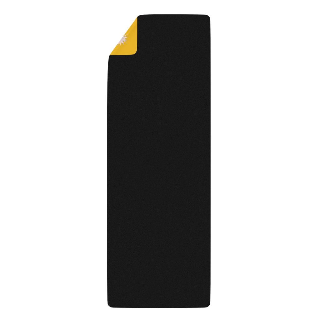 Golden Hour Fairy Rubber Yoga Mat — Non-Slip Floral Meditation Mat
