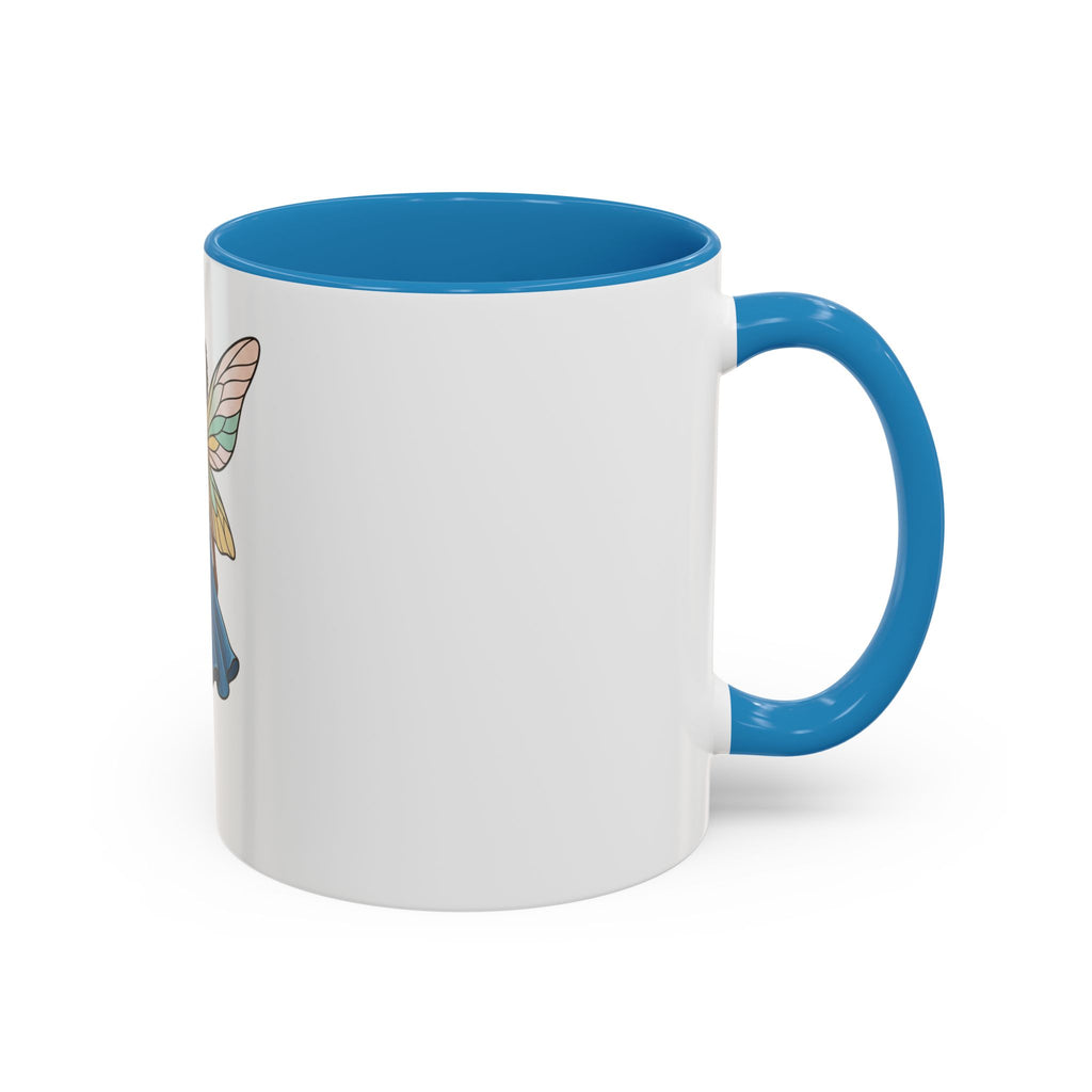 Black Fairy Wings Coffee Mug — Inspirational Magic Mug for Women & Girls