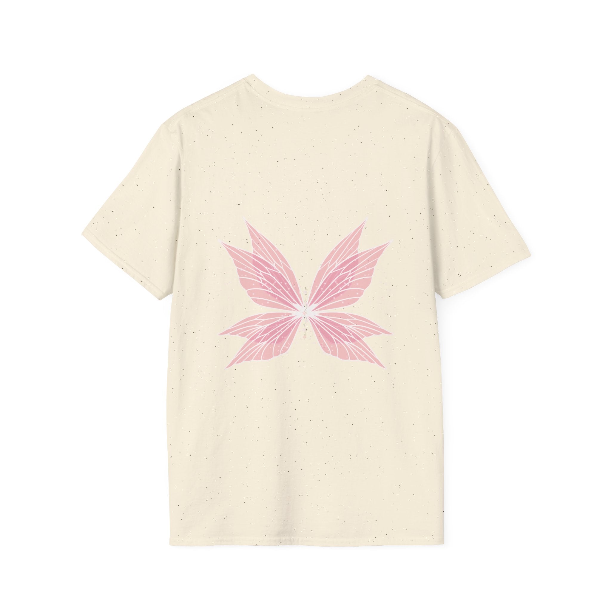 Pink Sakura Leaf Tee — Minimal Floral T-Shirt