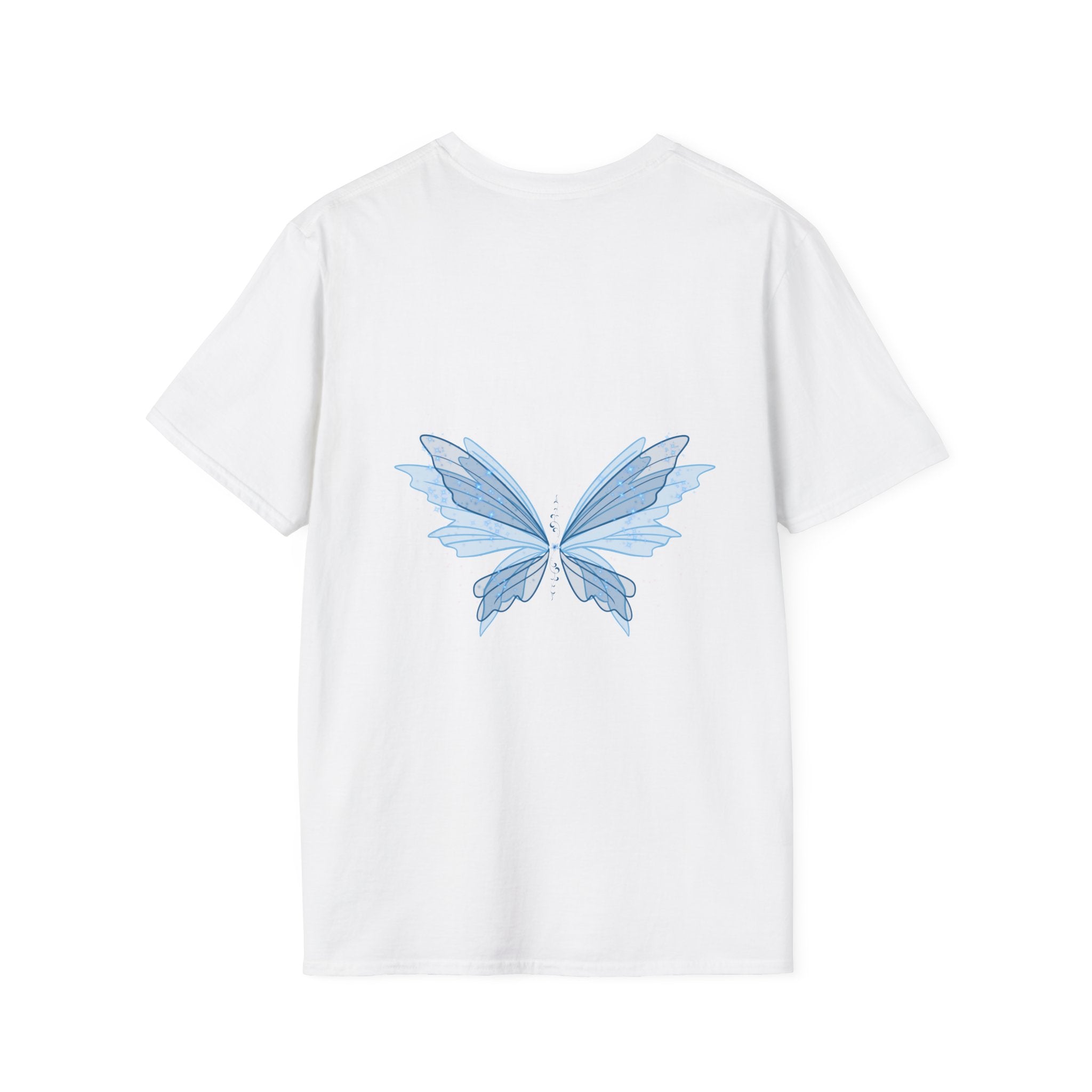 Blue Watercolor Butterfly T-Shirt