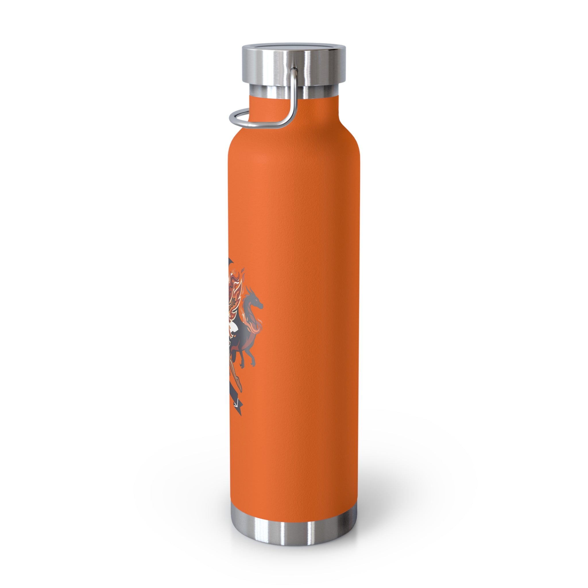 22oz Insulated Water Bottle with Fiery Griffin Crest — Vacuum Copper Lined