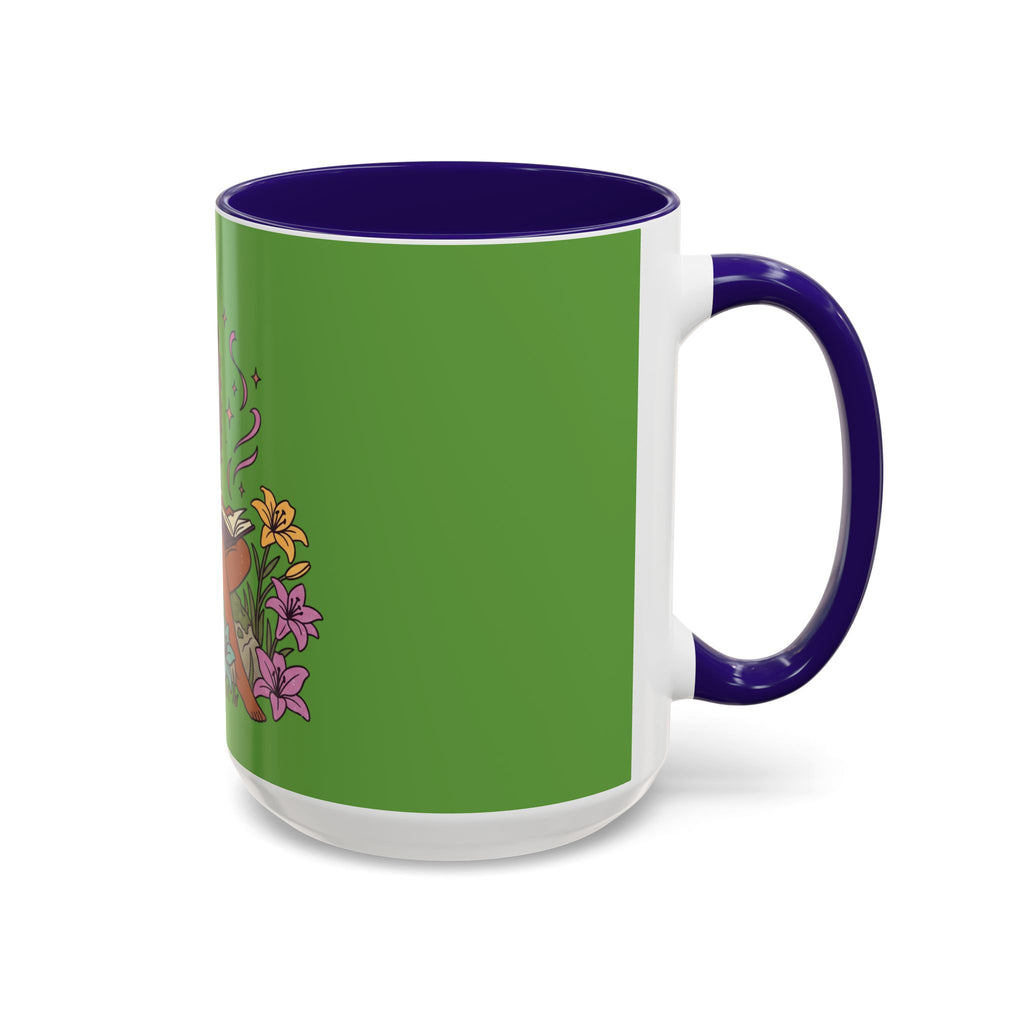 Fairy Reading Mug — Whimsical Floral Coffee Cup (11oz & 15oz)