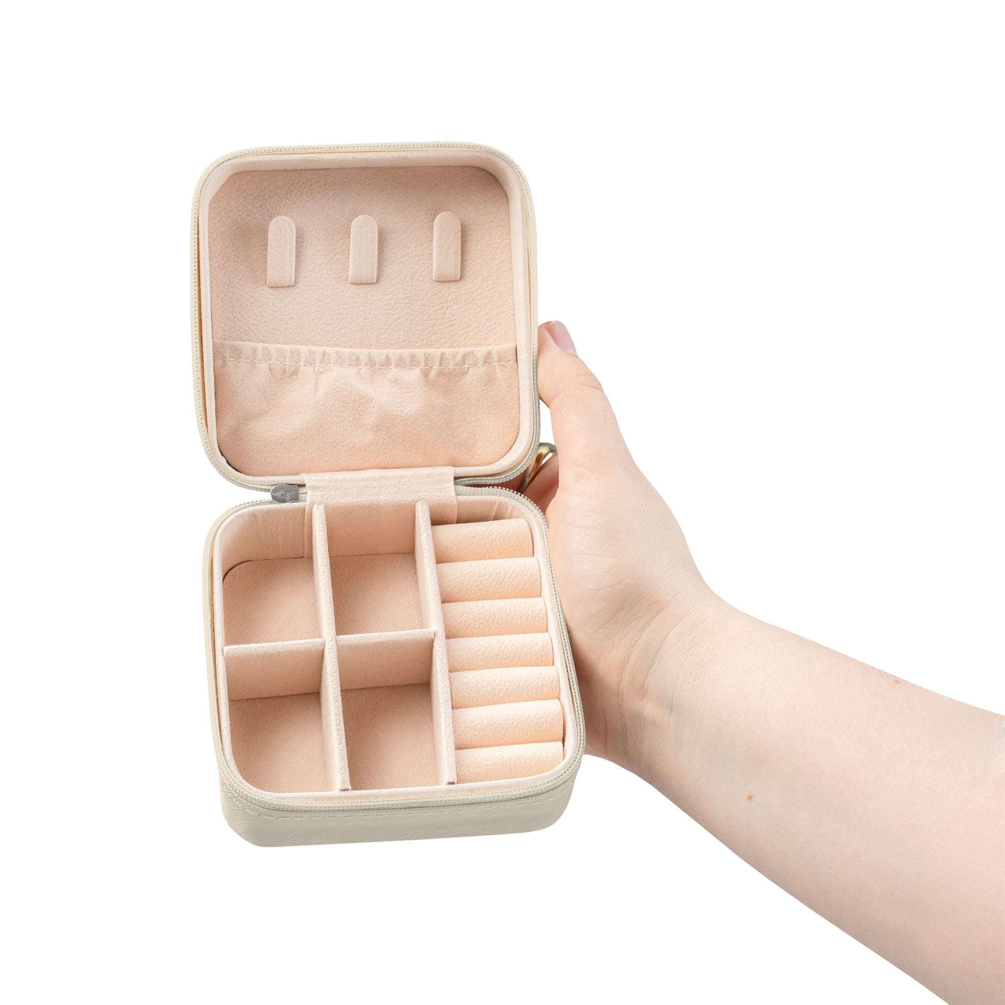 Pink Butterfly Jewelry Travel Case — Compact Travel Jewelry Organizer