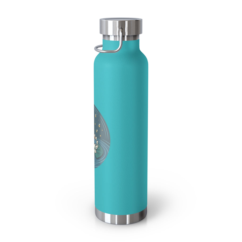 22oz Insulated Water Bottle — Lotus Fairy Floral Copper Vacuum Bottle