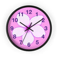 Pink Plumeria Wall Clock — Tropical Floral Decorative Clock