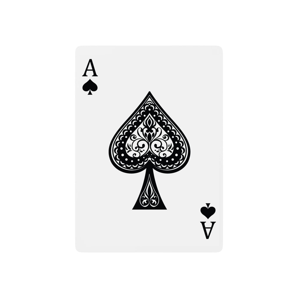 Butterfly Poker Playing Cards — Decorative Purple Back, Ornate Spade Design