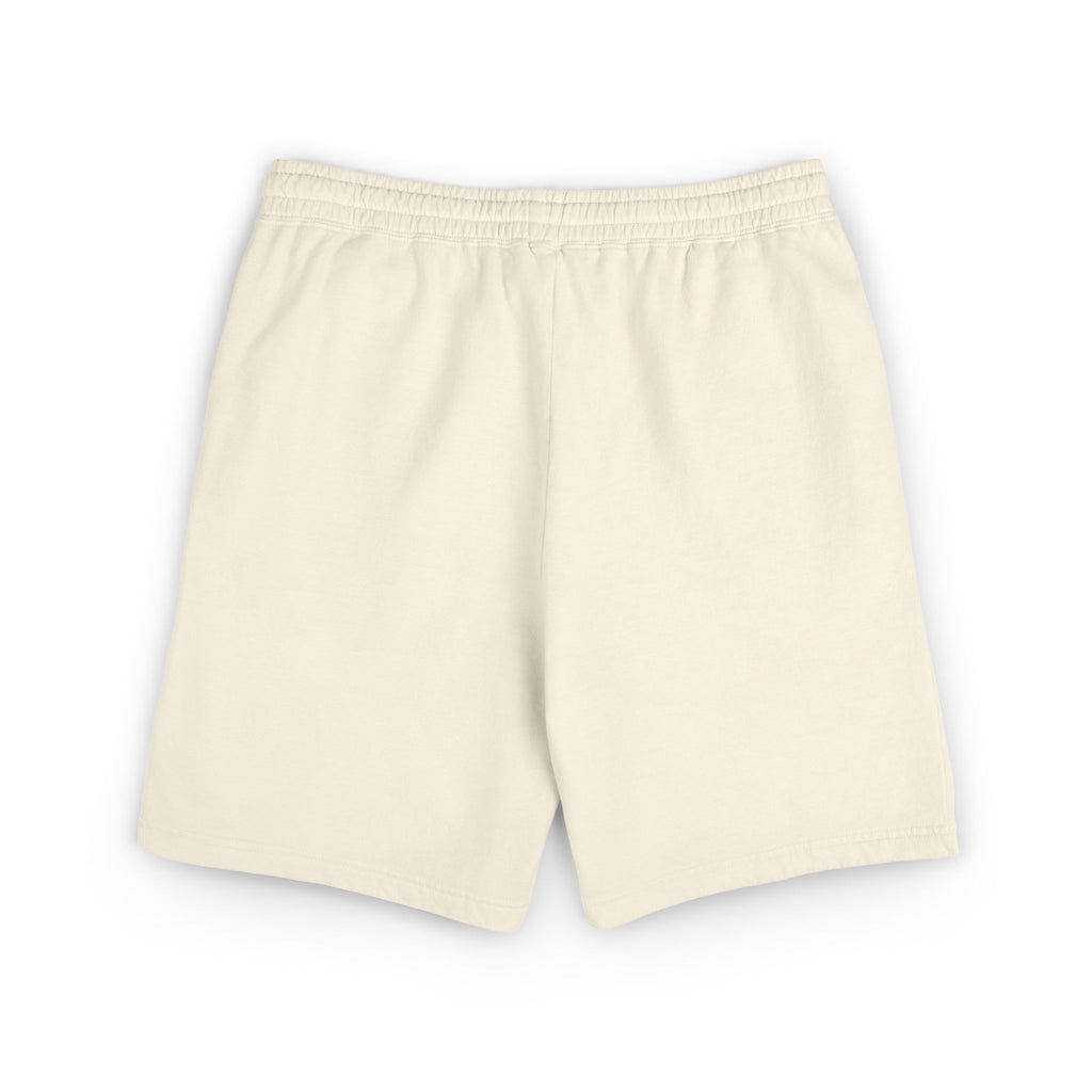 Butterfly Patch Fleece Sweat Shorts – Lightweight Garment-Dyed Lounge Shorts