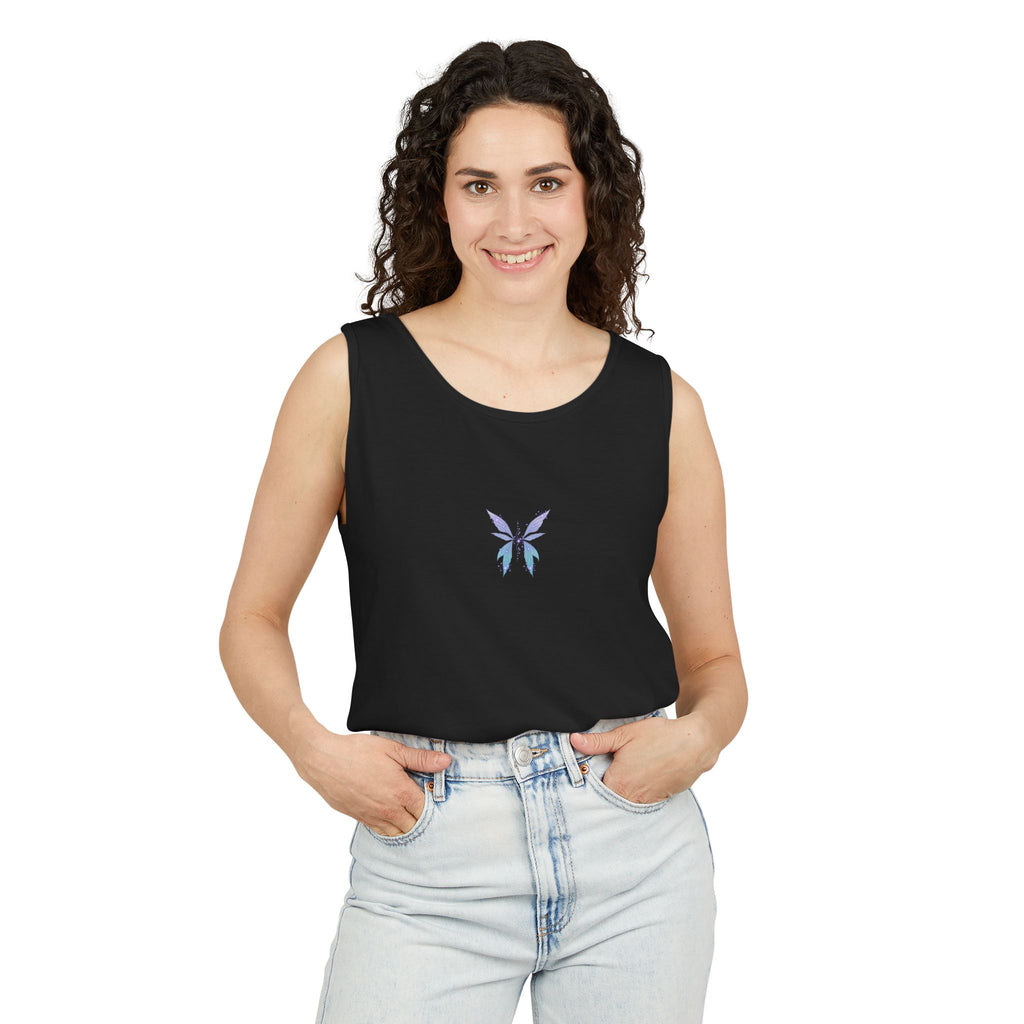 Fairy Wing Tank Top — Pastel Butterfly Wings Graphic Summer Tank