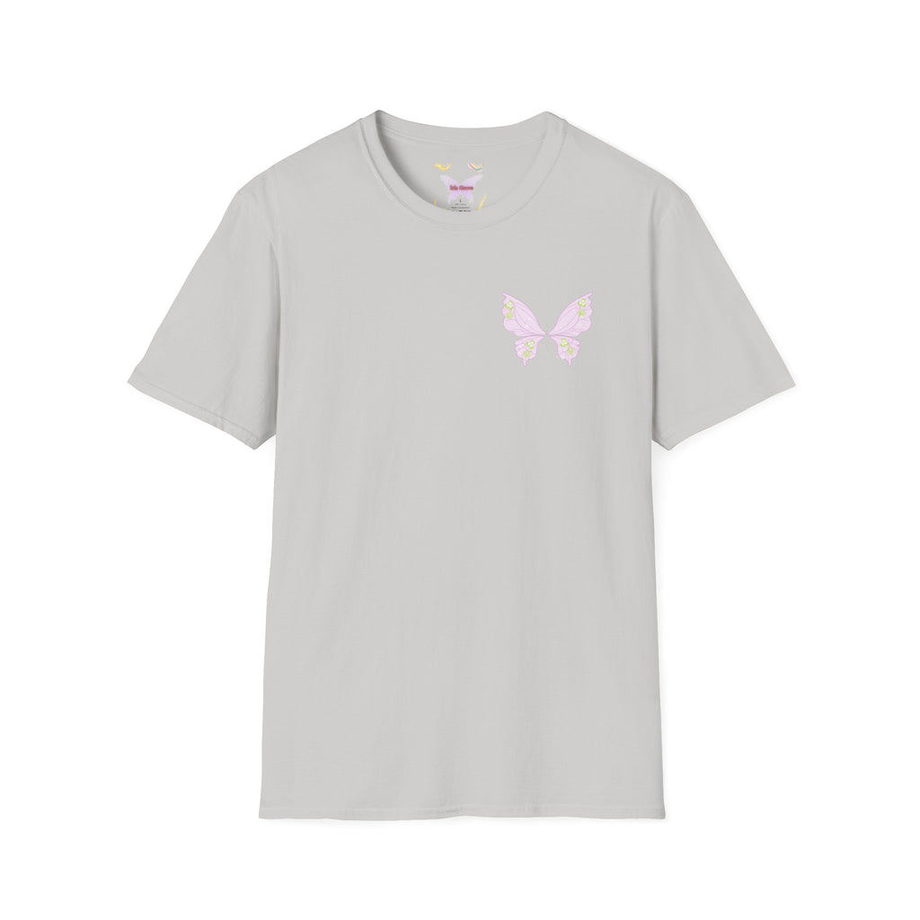 Pastel Butterfly Tee — Soft Pink Minimalist Butterfly T‑Shirt