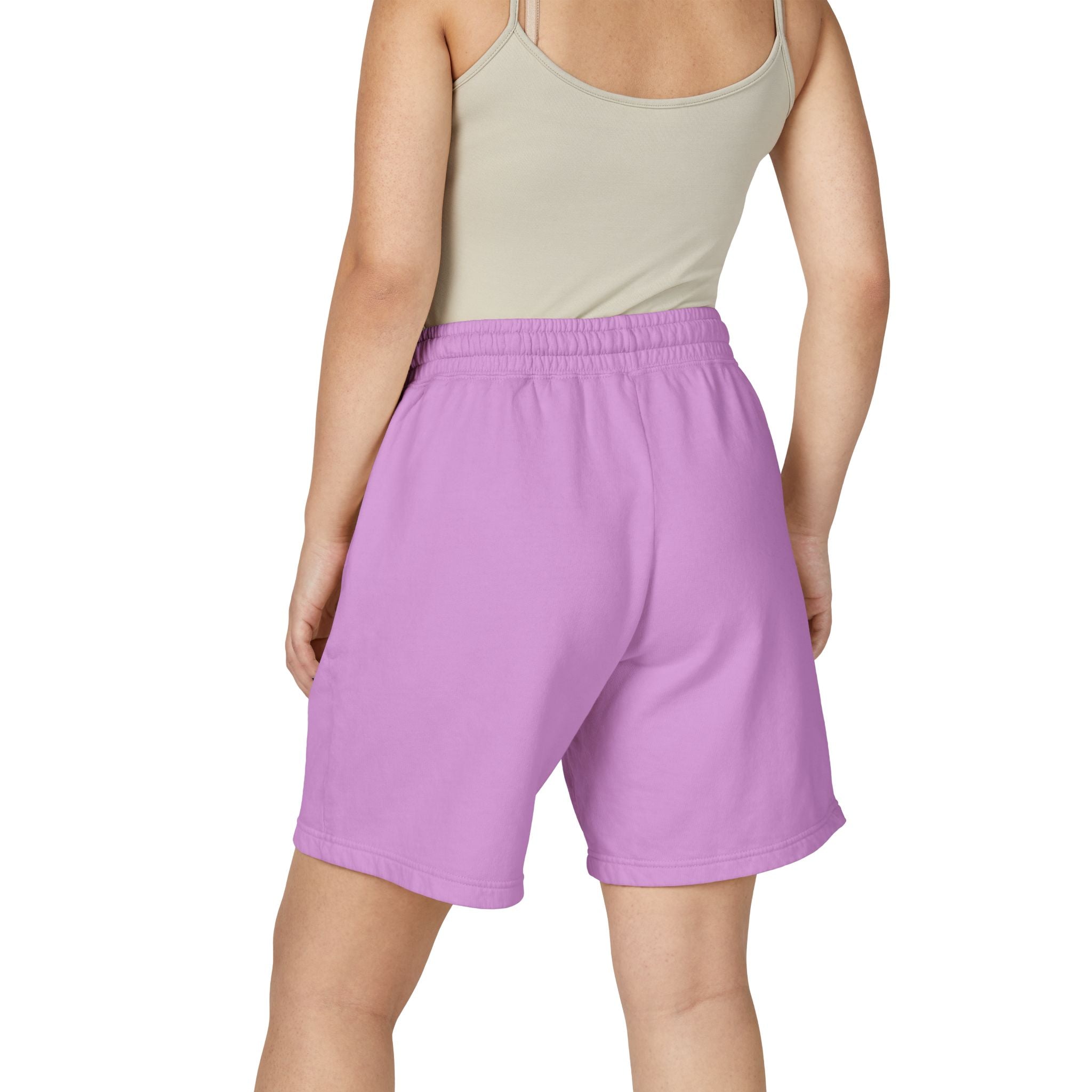 Fleece Sweat Shorts — Cream Rose Graphic Lightweight Lounge Shorts