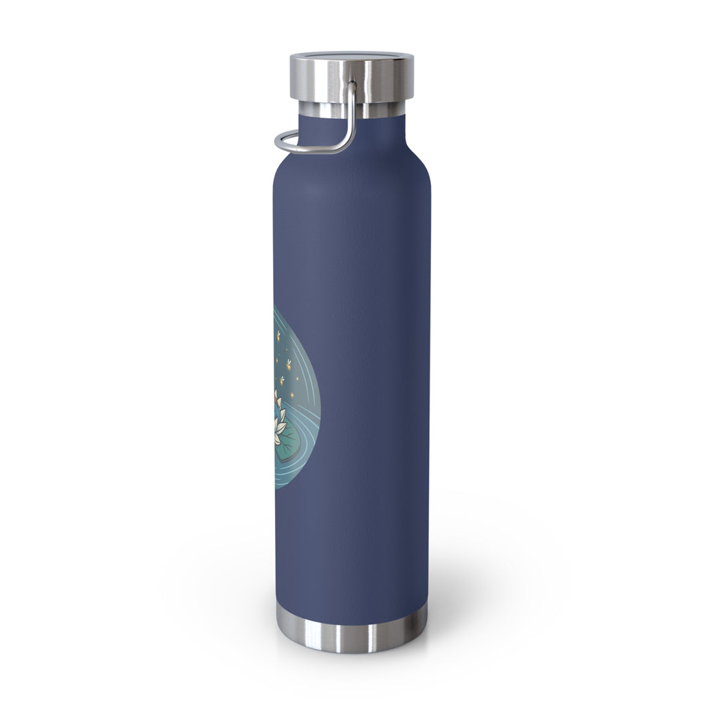 22oz Insulated Water Bottle — Lotus Fairy Floral Copper Vacuum Bottle