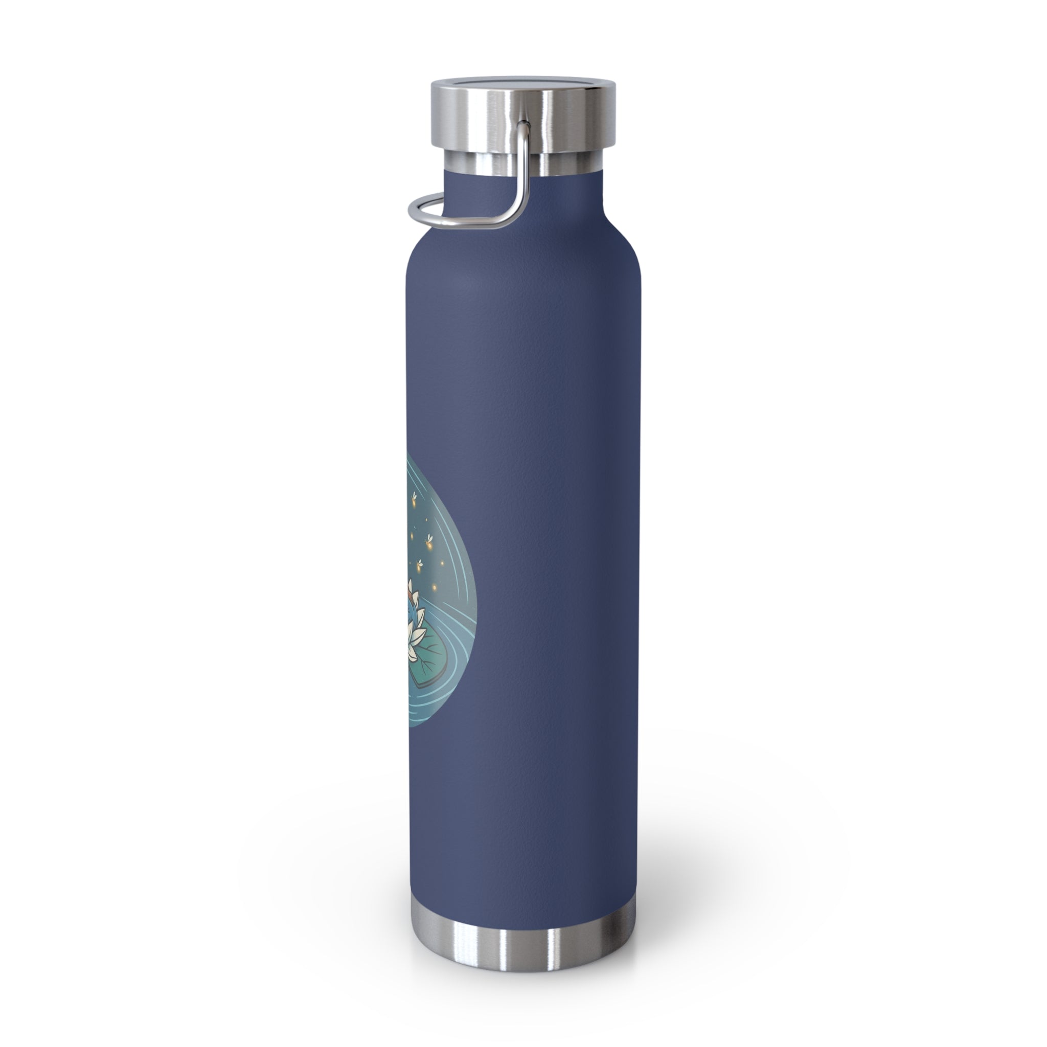22oz Insulated Water Bottle — Lotus Fairy Floral Copper Vacuum Bottle