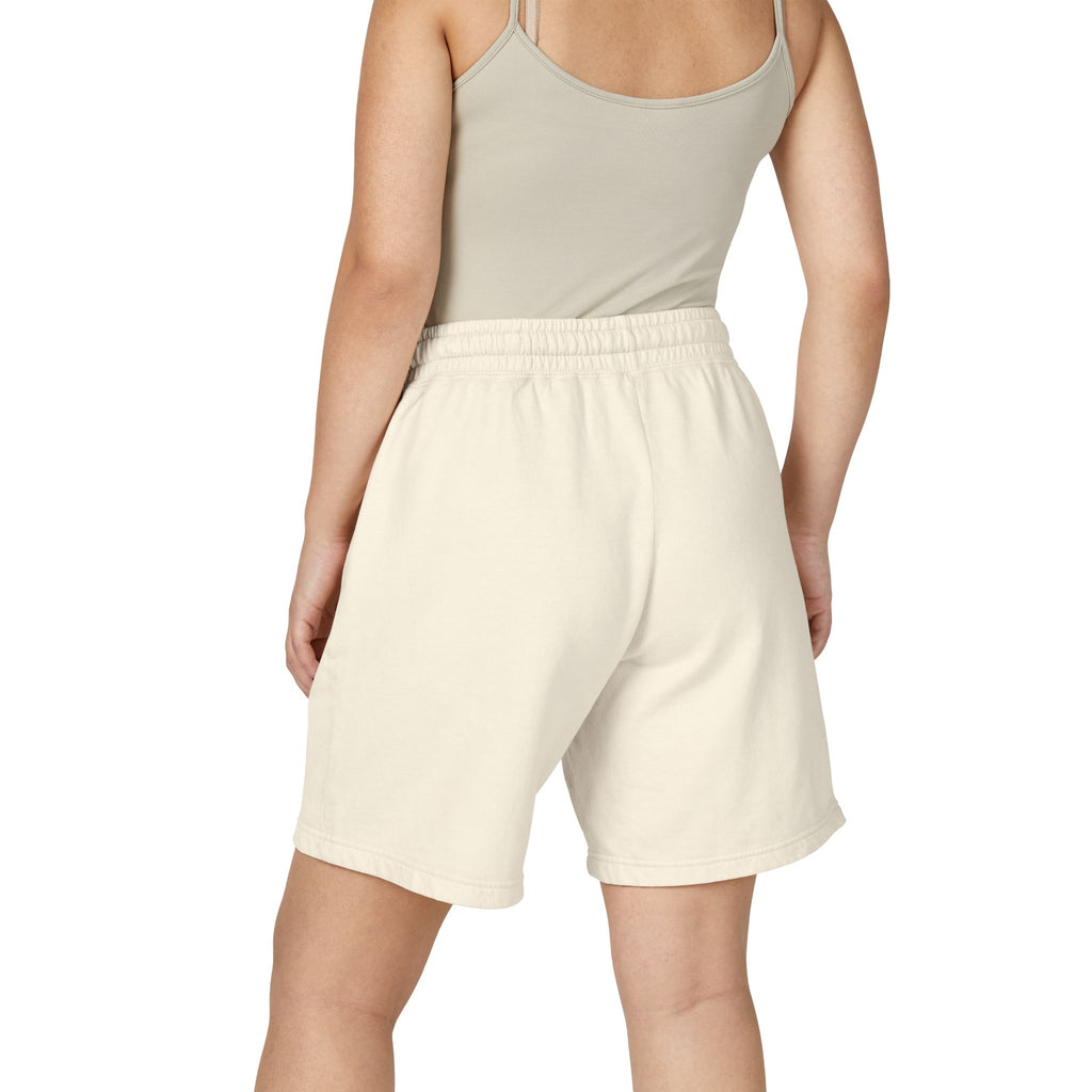 Fleece Sweat Shorts — Cream Rose Graphic Lightweight Lounge Shorts