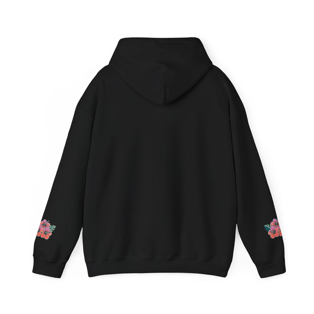 Hibiscus Floral Hoodie — Tropical Flower Graphic Sweatshirt