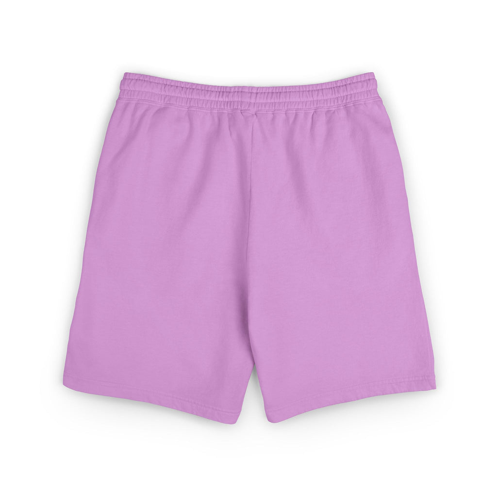 Butterfly Patch Fleece Sweat Shorts – Lightweight Garment-Dyed Lounge Shorts