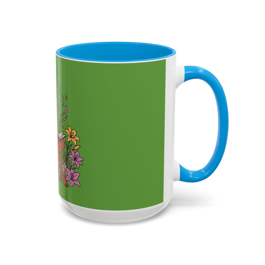 Fairy Reading Mug — Whimsical Floral Coffee Cup (11oz & 15oz)