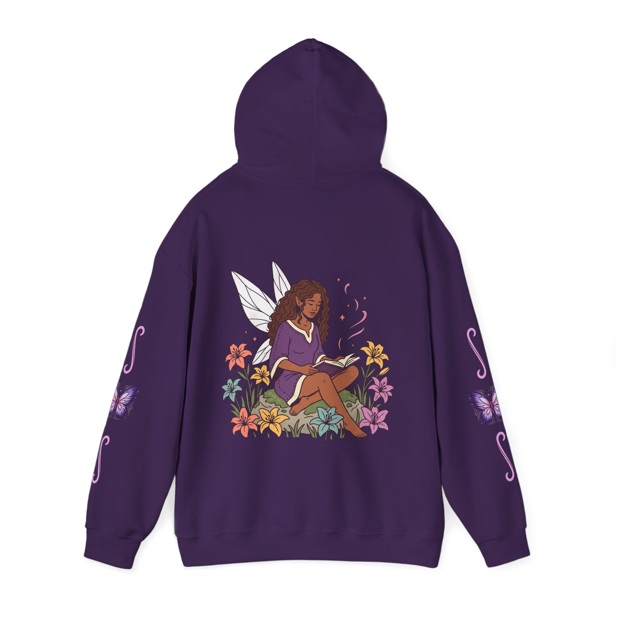 Hoodie — Cozy Fairy Reader Graphic Hoodie ("Beauty & Brains")