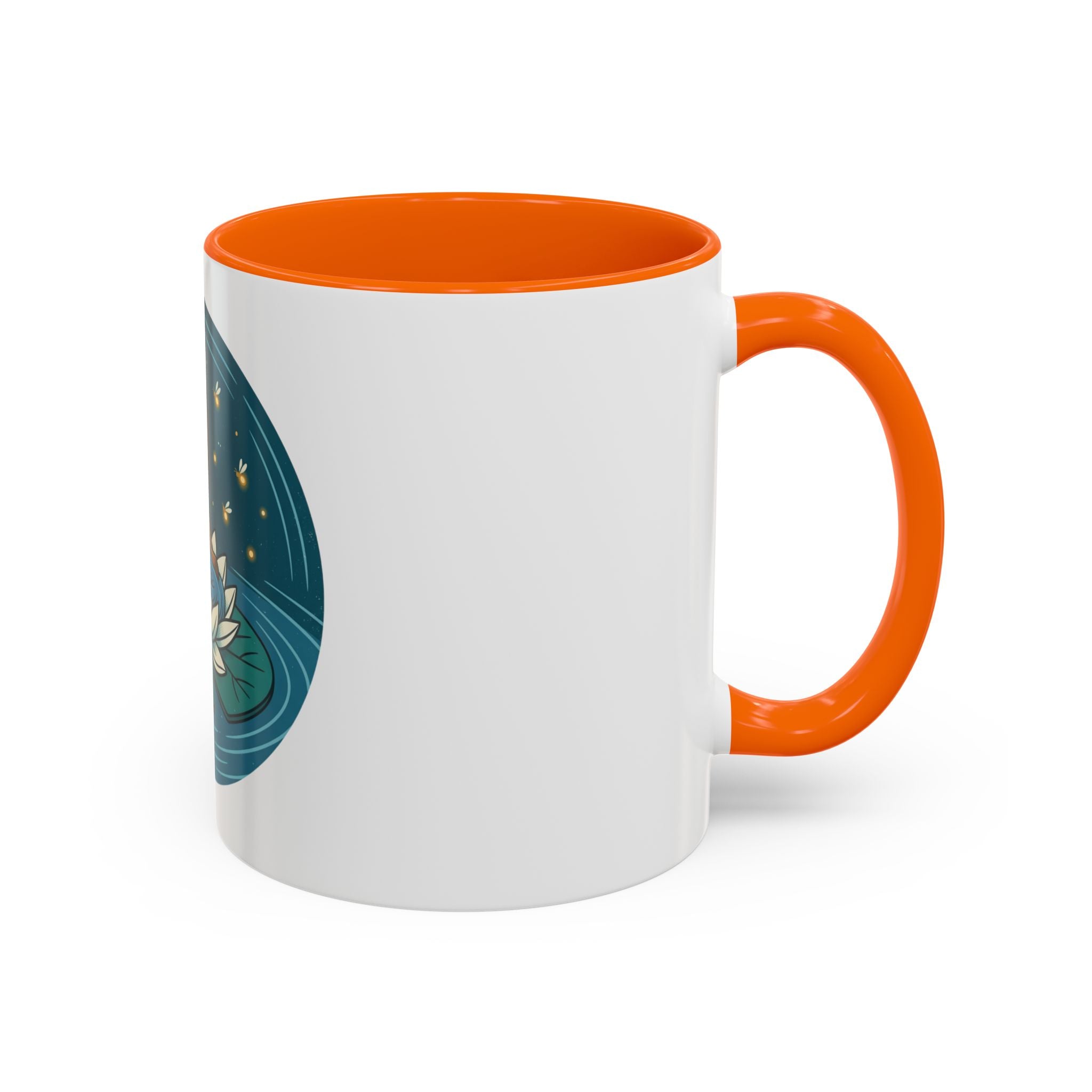 Lotus Fairy Coffee Mug — Whimsical Night Garden Accent Mug