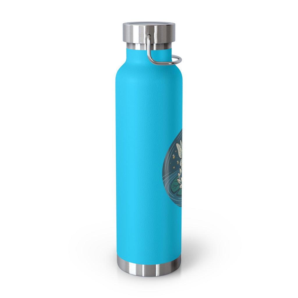 22oz Insulated Water Bottle — Lotus Fairy Floral Copper Vacuum Bottle