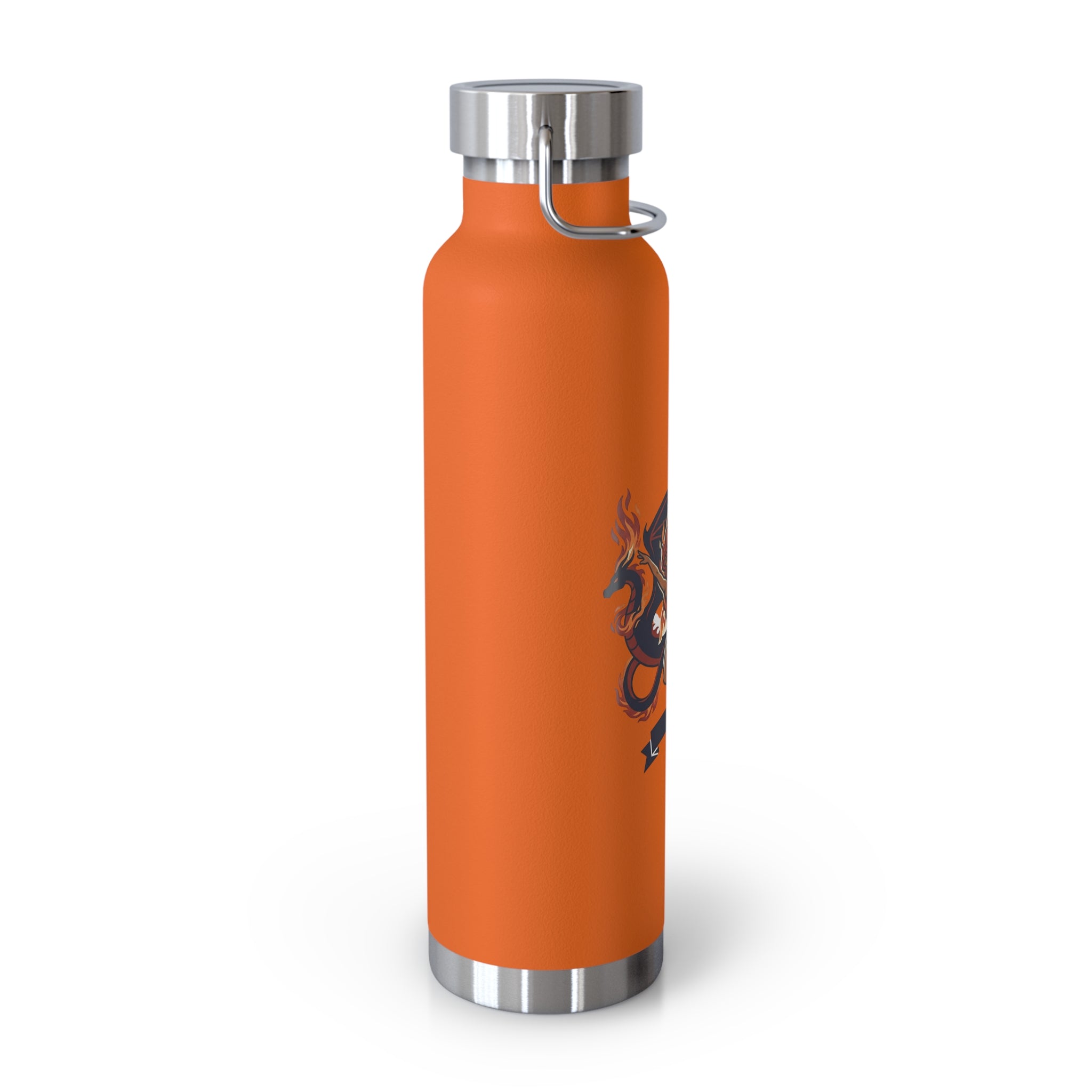 22oz Insulated Water Bottle with Fiery Griffin Crest — Vacuum Copper Lined