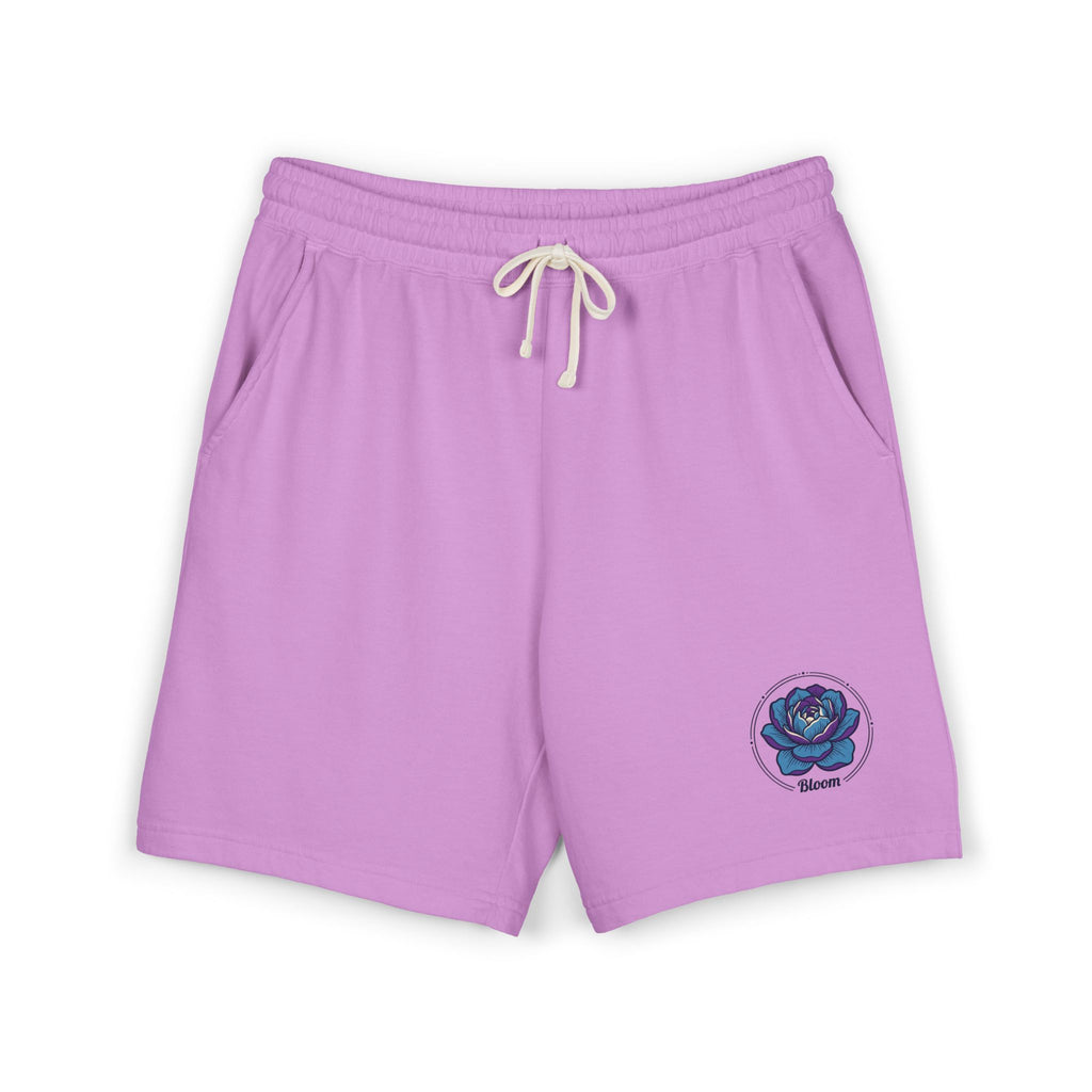 Fleece Sweat Shorts — Cream Rose Graphic Lightweight Lounge Shorts
