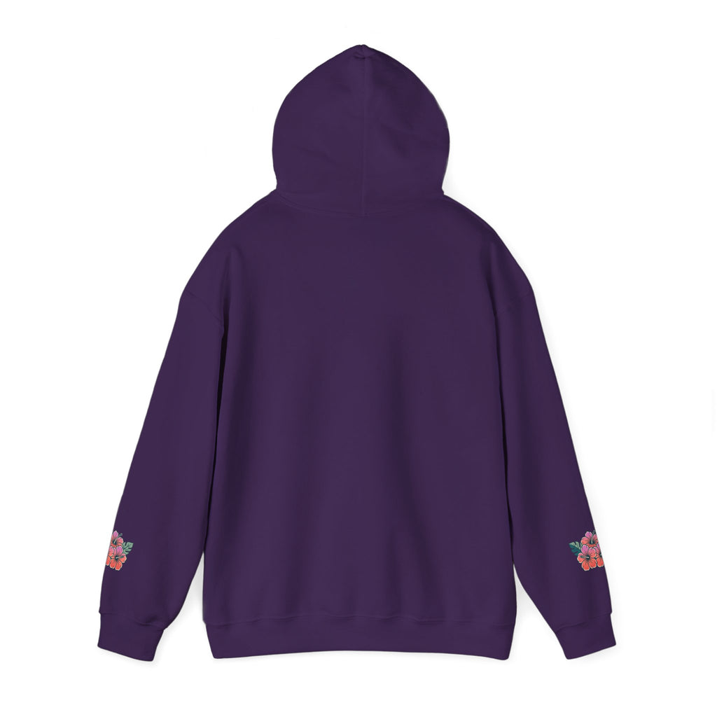 Hibiscus Floral Hoodie — Tropical Flower Graphic Sweatshirt