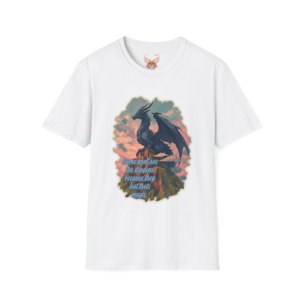 Dragon Silhouette T‑Shirt — Inspiring Quote Fantasy Tee