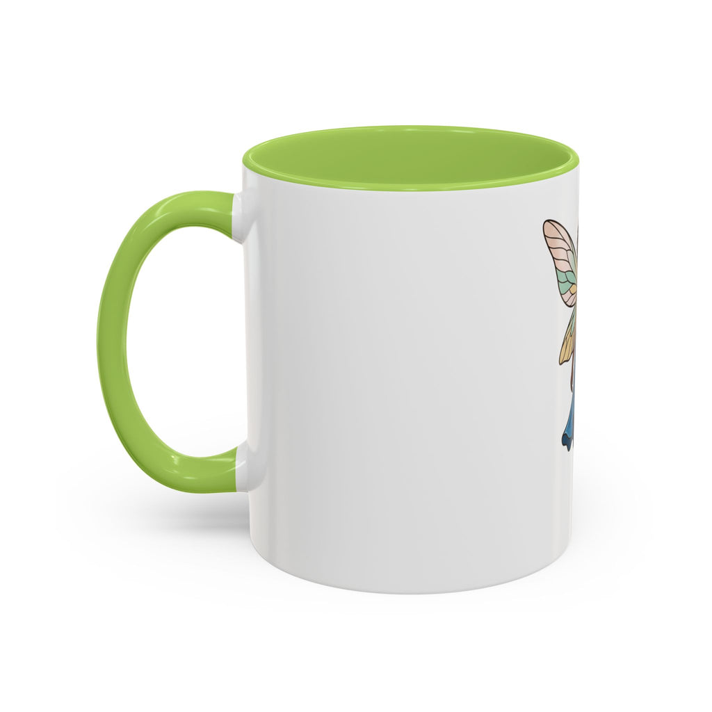 Black Fairy Wings Coffee Mug — Inspirational Magic Mug for Women & Girls