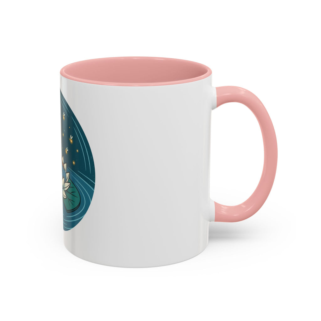 Lotus Fairy Coffee Mug — Whimsical Night Garden Accent Mug