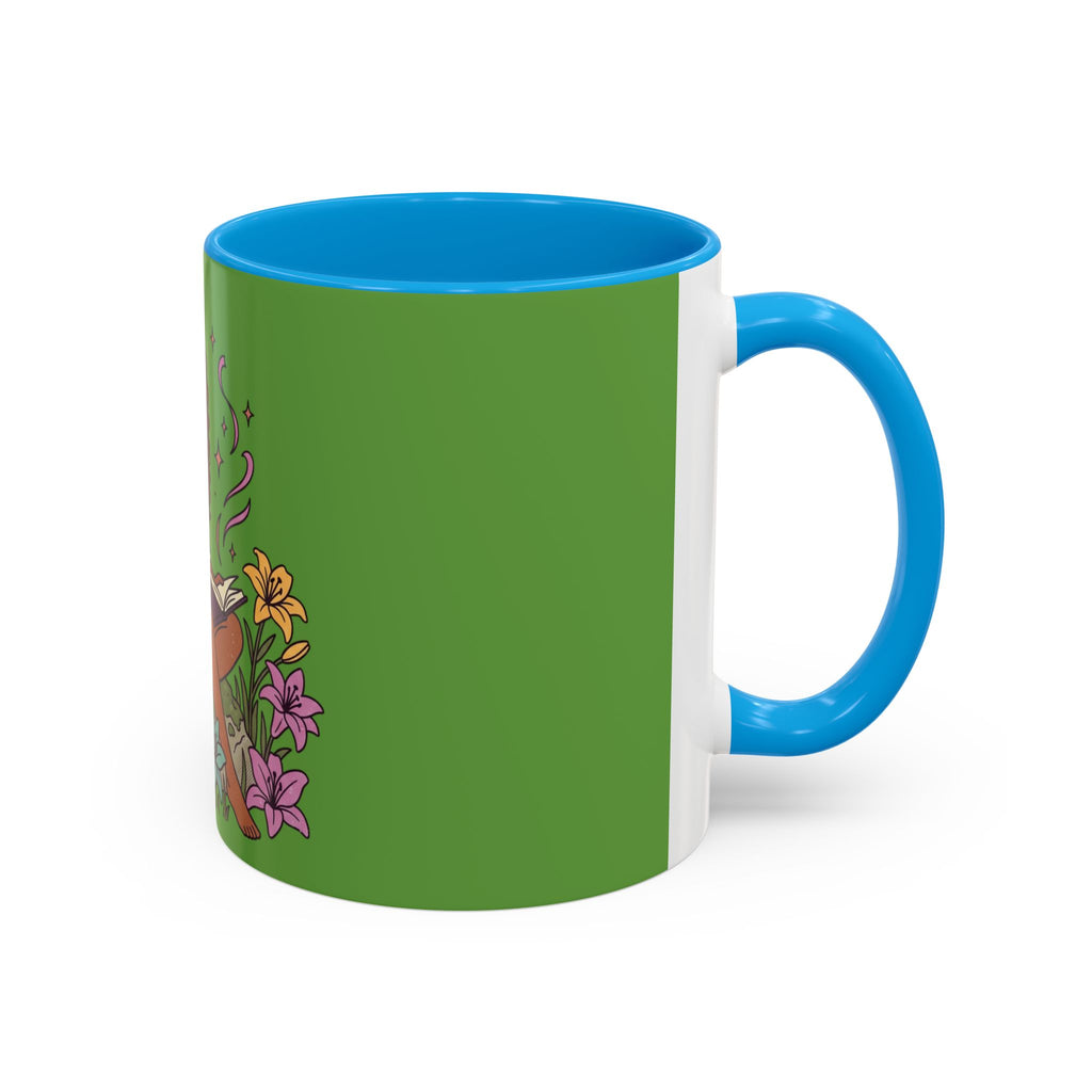 Fairy Reading Mug — Whimsical Floral Coffee Cup (11oz & 15oz)