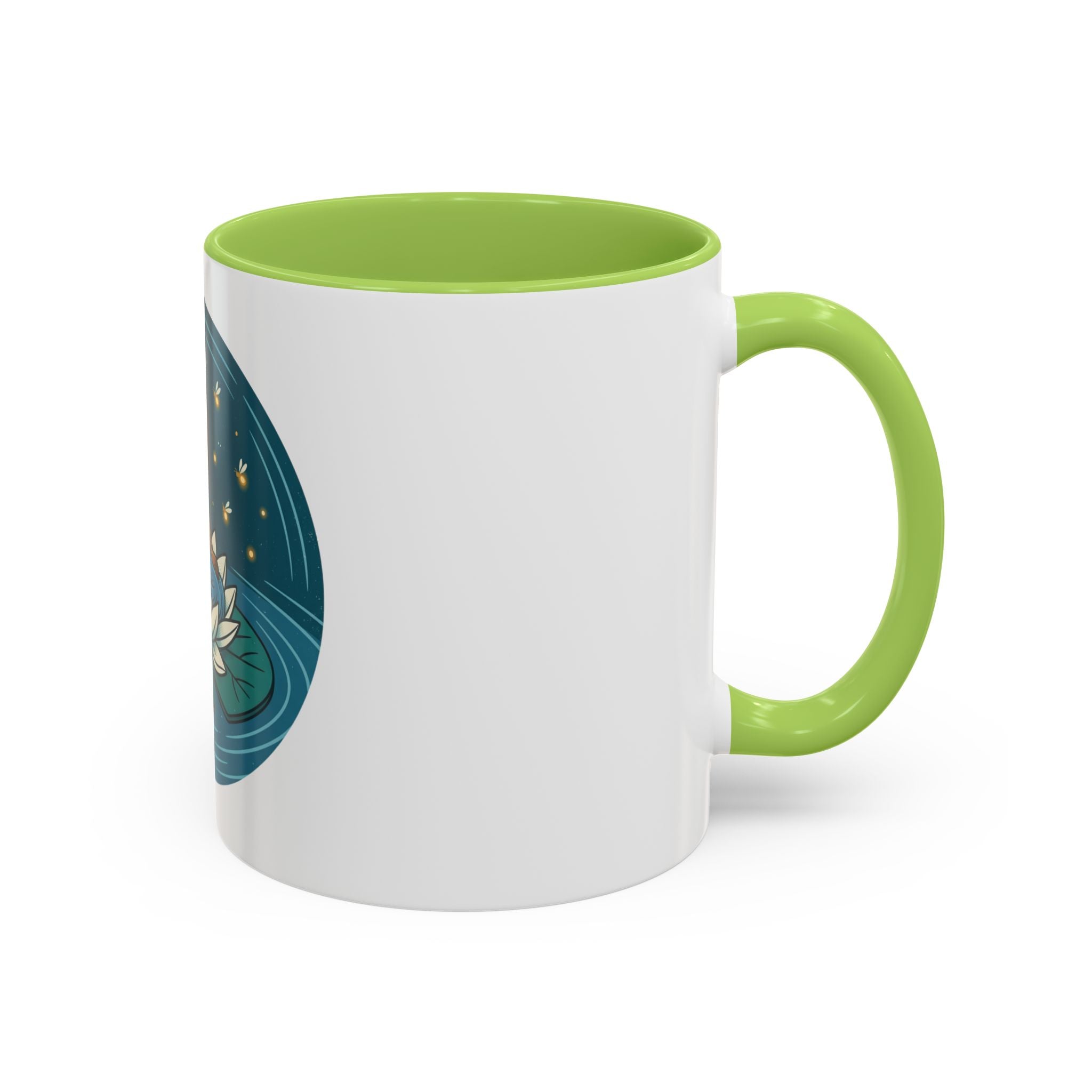 Lotus Fairy Coffee Mug — Whimsical Night Garden Accent Mug