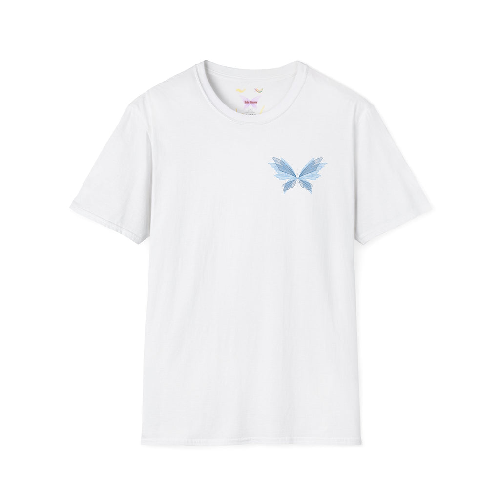 Blue Watercolor Butterfly T-Shirt