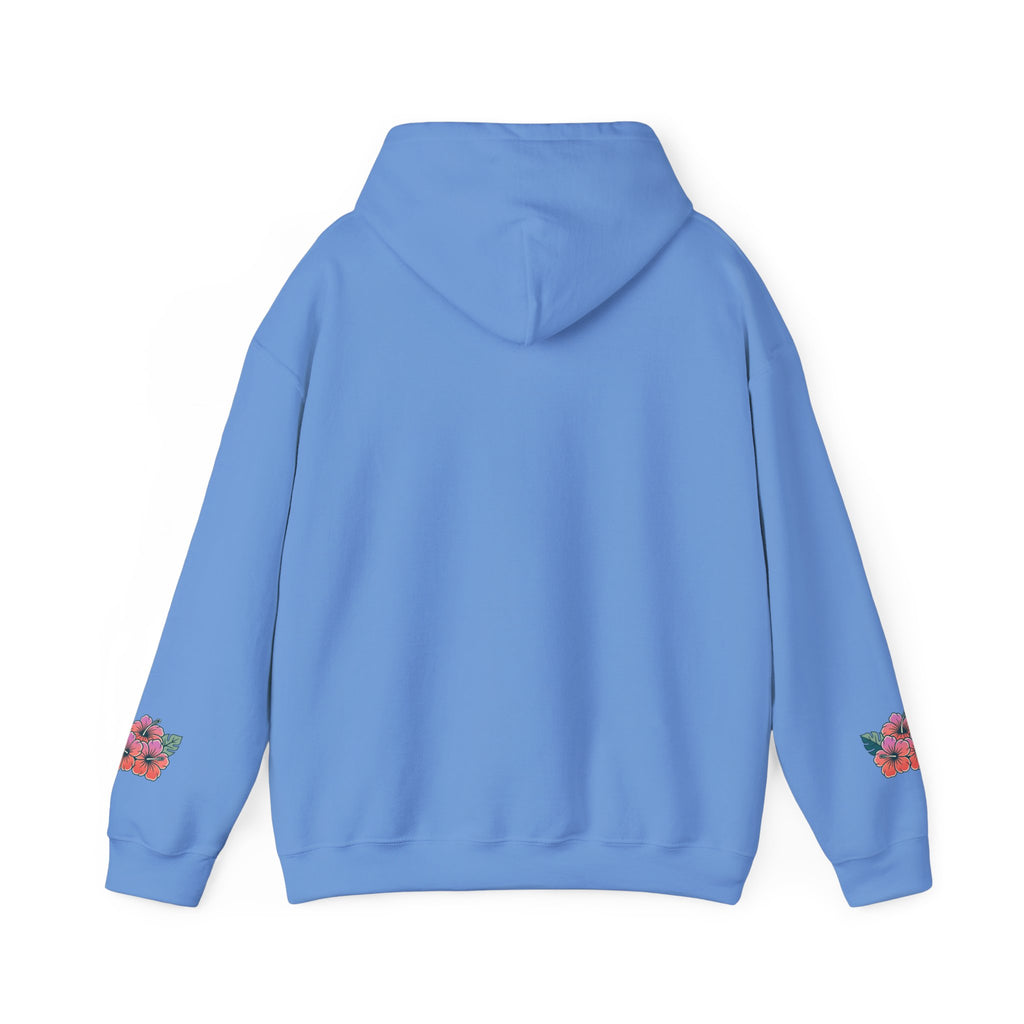 Hibiscus Floral Hoodie — Tropical Flower Graphic Sweatshirt