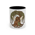 Fairy Willow Coffee Mug — Rustic Brown-Skinned Fairy Illustration (11/15oz)