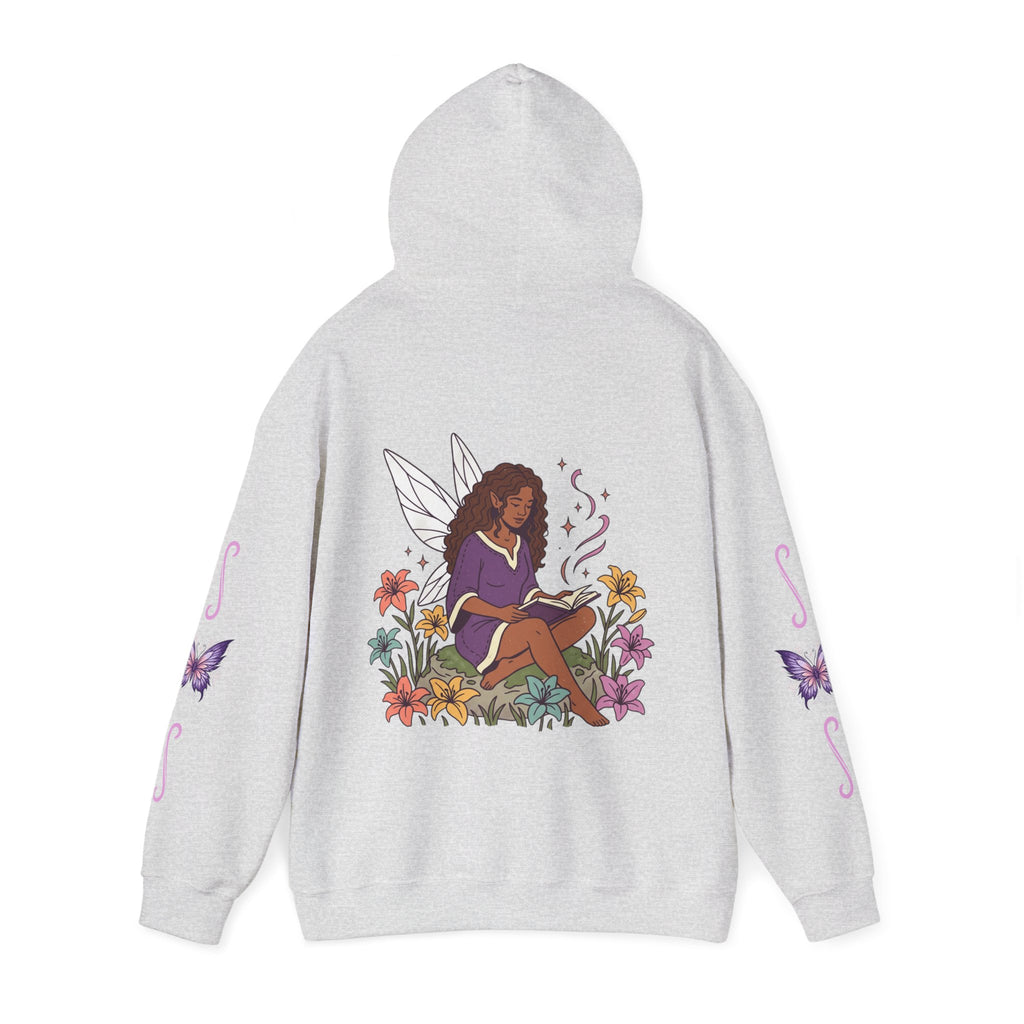 Hoodie — Cozy Fairy Reader Graphic Hoodie ("Beauty & Brains")