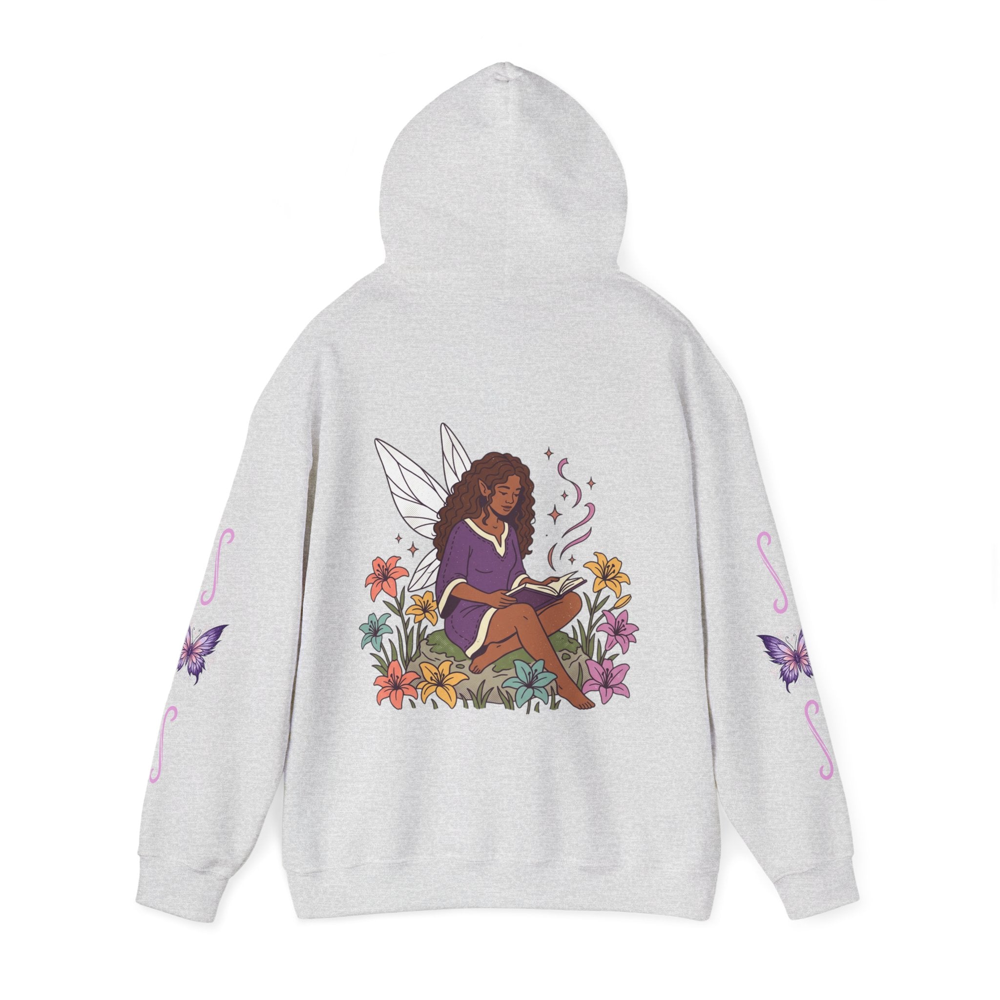 Hoodie — Cozy Fairy Reader Graphic Hoodie ("Beauty & Brains")