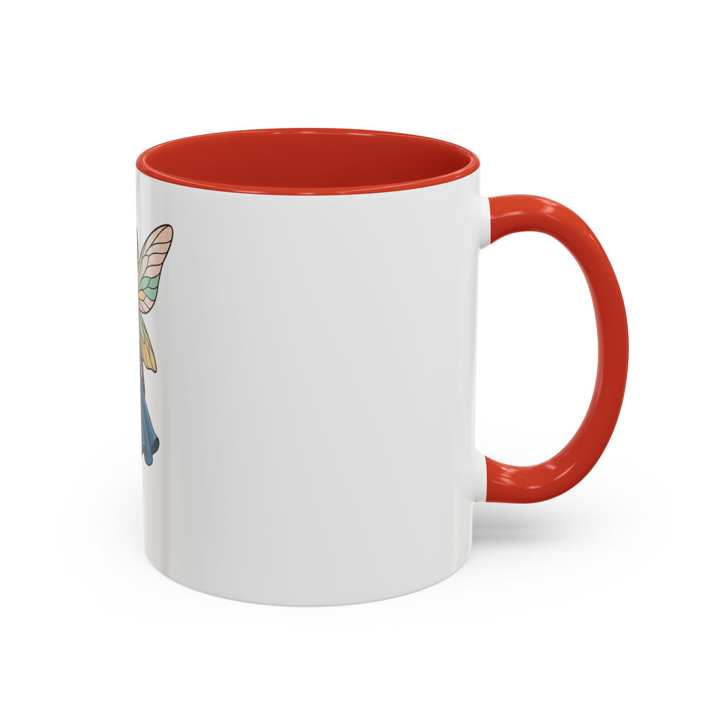 Black Fairy Wings Coffee Mug — Inspirational Magic Mug for Women & Girls