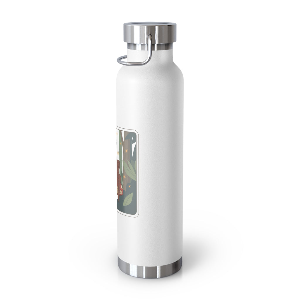 22oz Insulated Water Bottle — Fairy Mushroom Forest Design