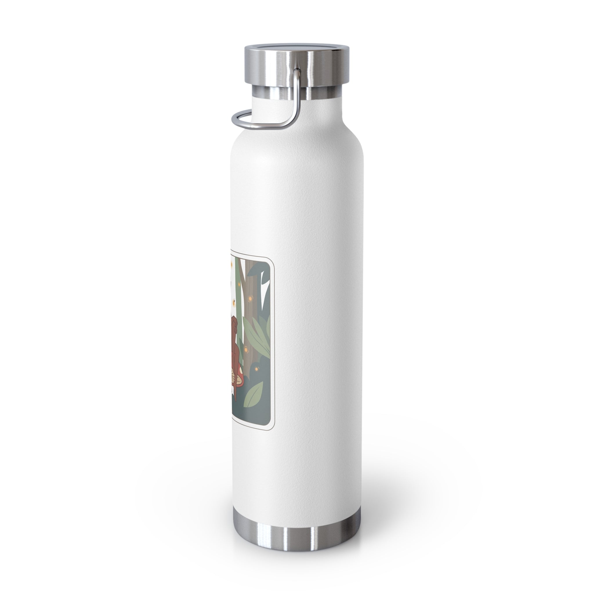 22oz Insulated Water Bottle — Fairy Mushroom Forest Design
