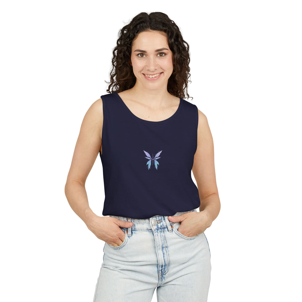 Fairy Wing Tank Top — Pastel Butterfly Wings Graphic Summer Tank