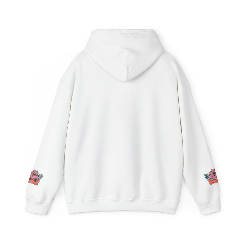 Hibiscus Floral Hoodie — Tropical Flower Graphic Sweatshirt