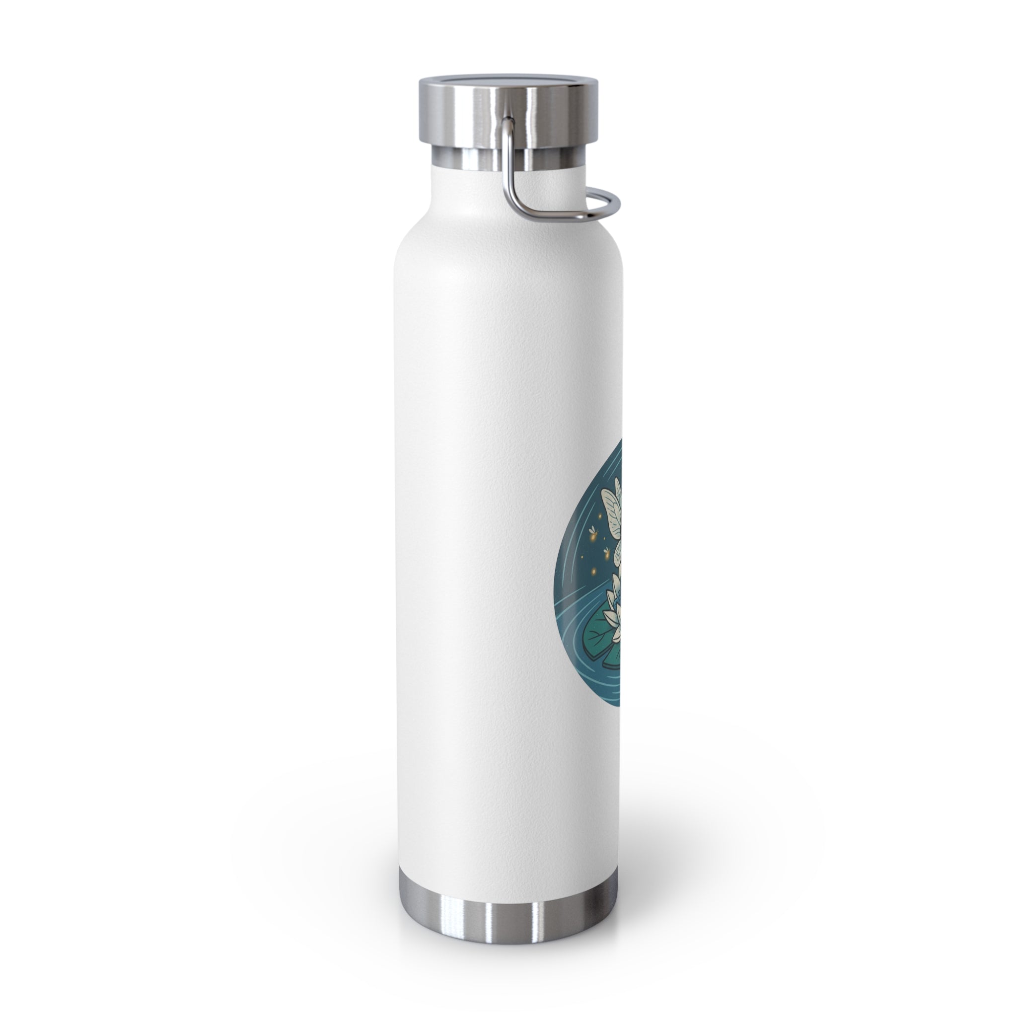 22oz Insulated Water Bottle — Lotus Fairy Floral Copper Vacuum Bottle
