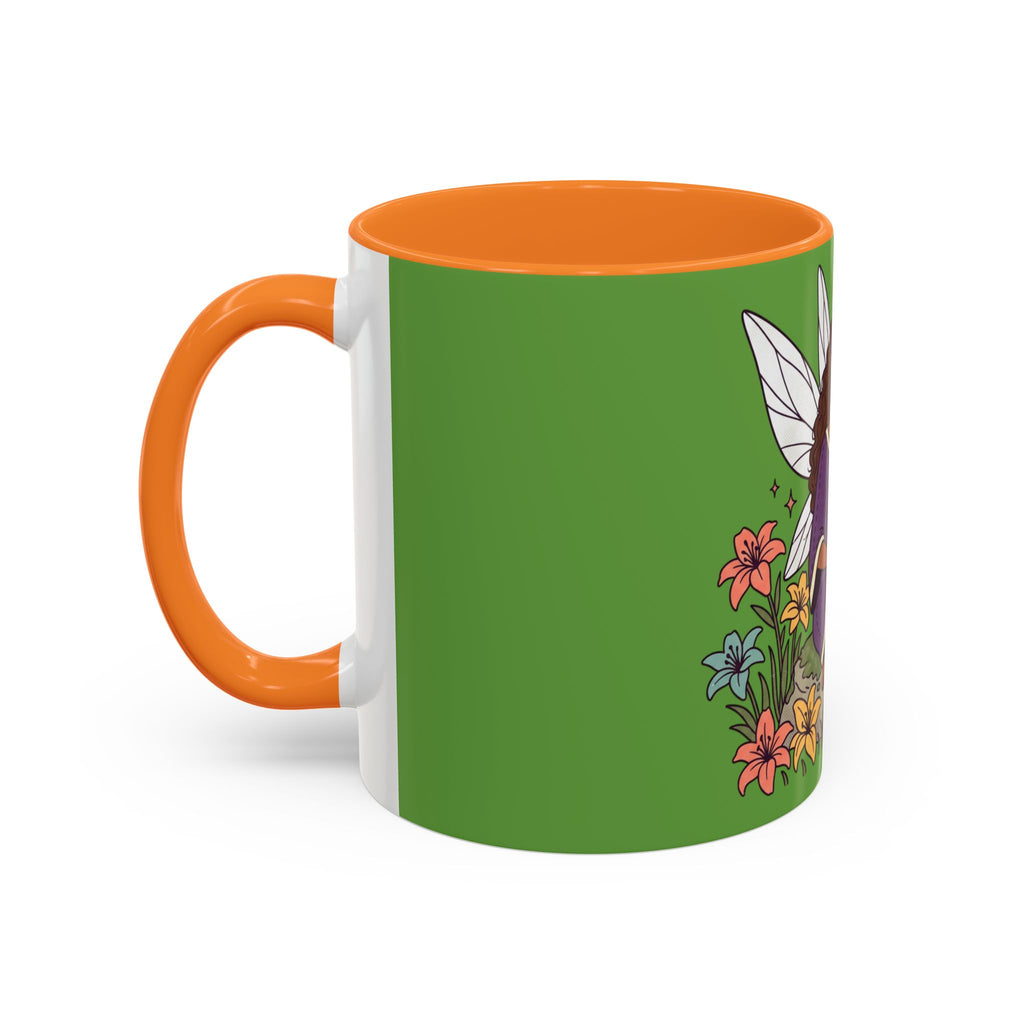 Fairy Reading Mug — Whimsical Floral Coffee Cup (11oz & 15oz)